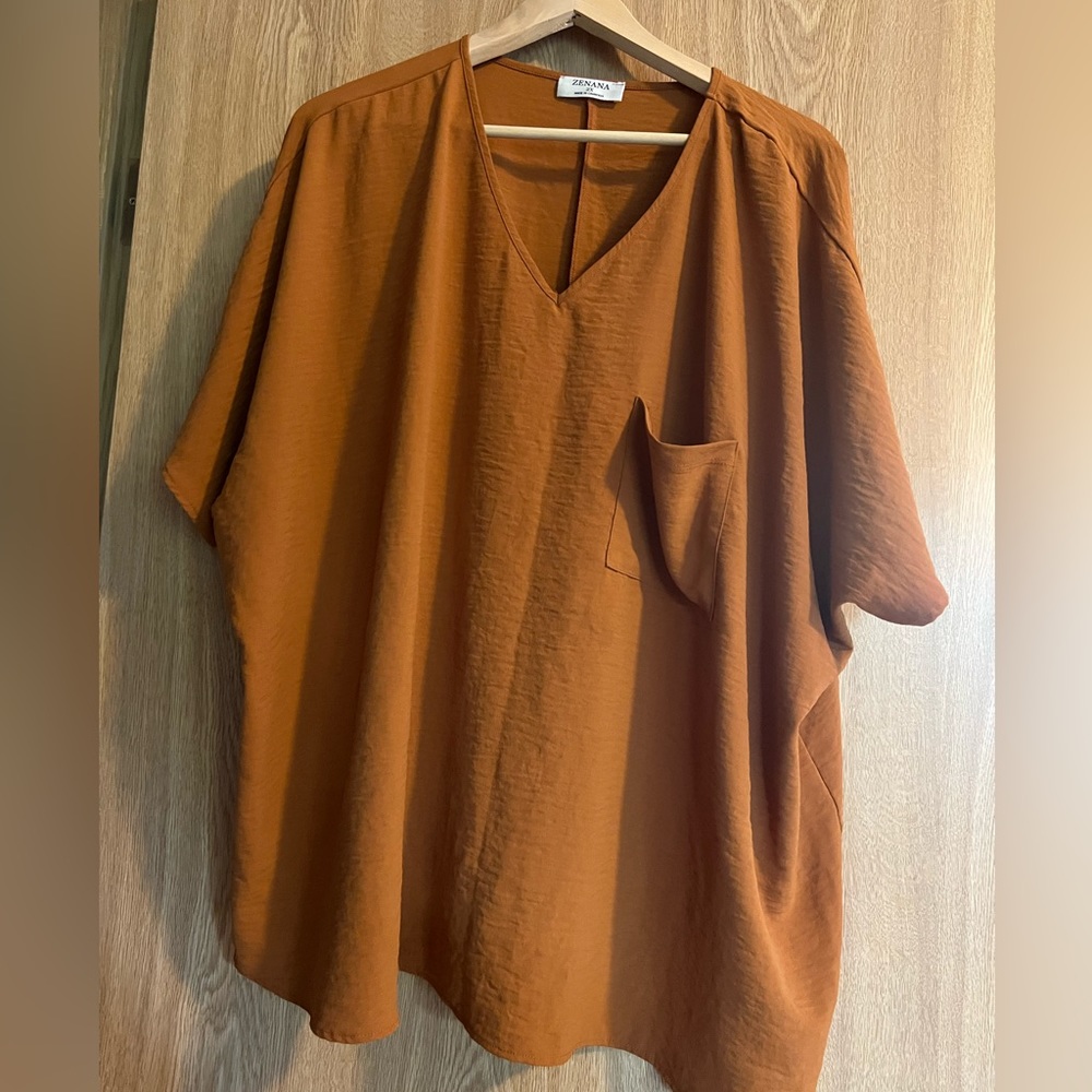 Cute oversized crepe blouse